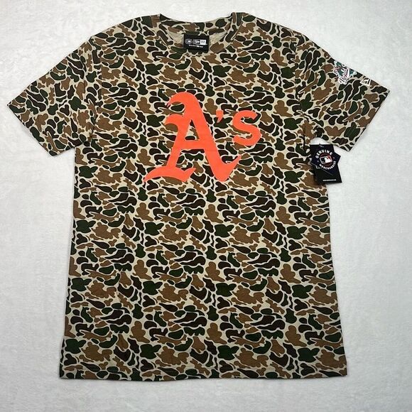 New Era Other - New Era MLB Oakland A’s Camo Cotton‎ Baseball T-shirt NWT Men Medium